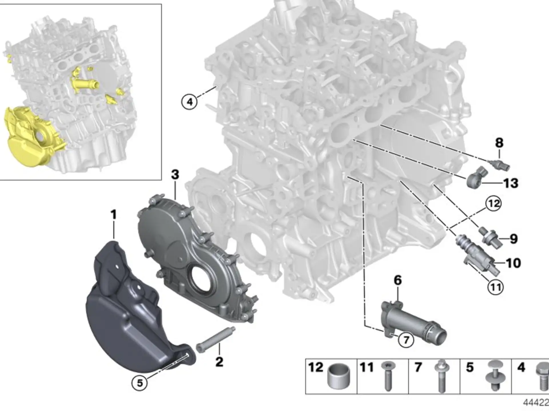 BMW Räderkastendeckel F20 F21 F22 F23 F30 F31 F32 F36 F39 F45 F46 F48 I12 I15 F54 F55 F56 F57 F60 11148512597