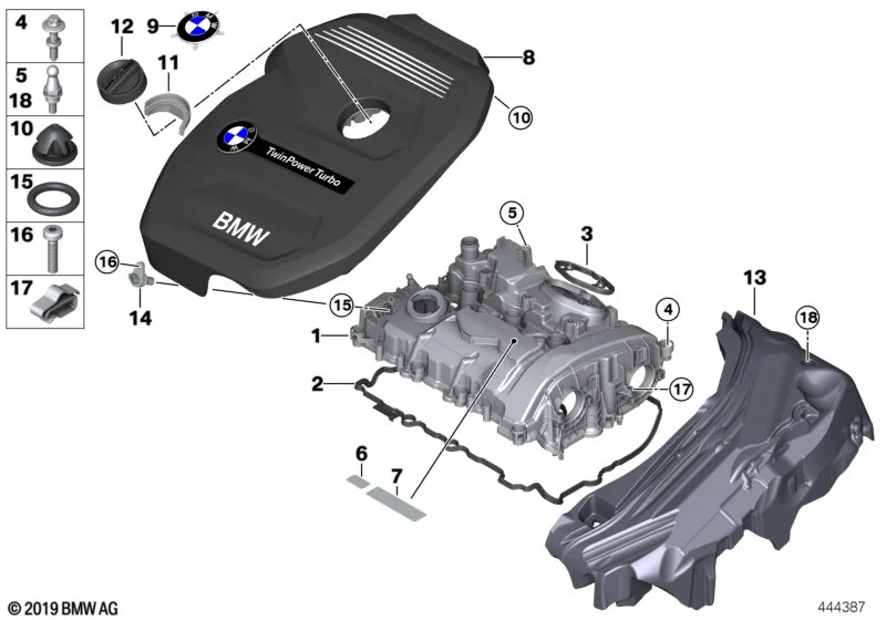 BMW Halteklammer F20 F21 F22 F23 F30 F31 F32 F33 F34 F36 F39 F44 F45 F46 F48 F97 F98 G01 G02 G05 G06 G07 G11 G12 G14 G15 G16 G20 G21 G28 G29 M40i G30 G31 G32 I12 I15 F54 F55 F56 F57 F60 11128642177