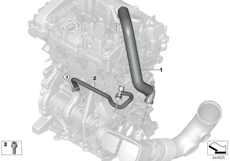 BMW Entlüftungsleitung F20 F21 F22 F23 F30 F31 F32 F33 F34 F36 G0