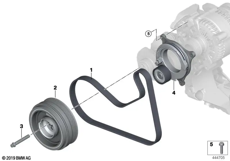 BMW Schwingungsdämpfer F20 F21 F22 F23 F30 F31 F32 F36 1123865099