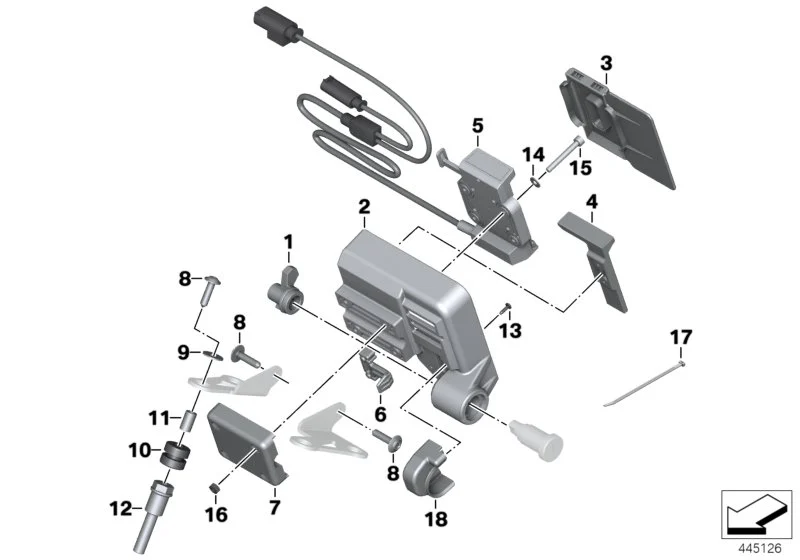 BMW Halter Verschluss Navivorbereitung K50 K51 K53 K54 K69 65908524456