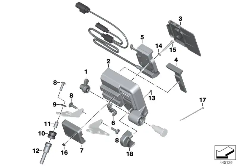 BMW Deckel Verschluss Navivorbereitung K50 K51 K53 K54 K69 K80 K8