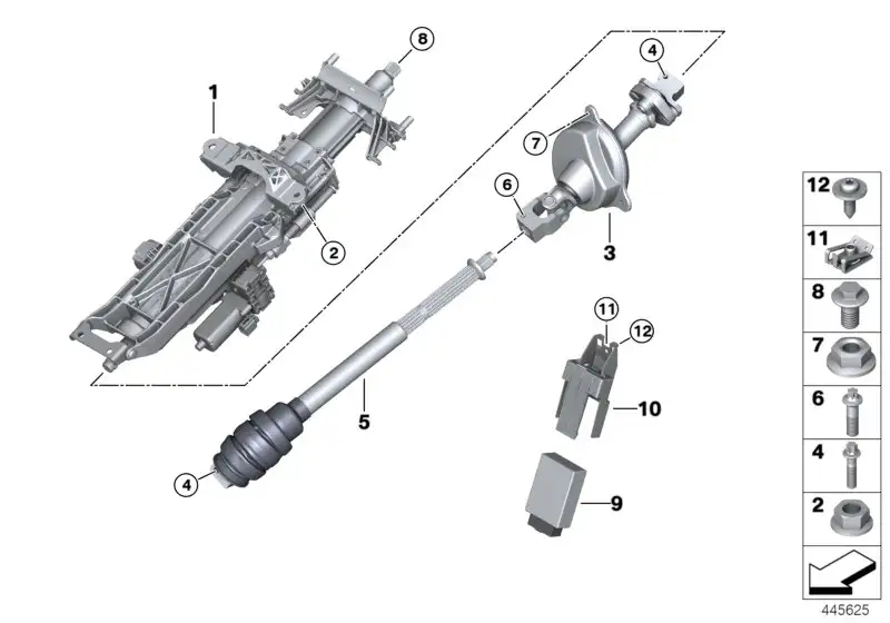 BMW Lenksäulenverstellung elektrisch F90 F91 F92 F93 F95 F96 3230