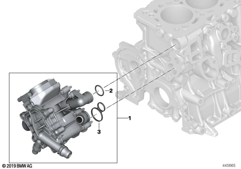 BMW Dichtung F20 F21 F22 F23 F30 F31 F32 F33 F34 F36 G01 G02 G11 G12 G20 G30 G31 G32 11538658574