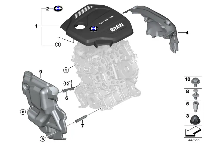 BMW Abdeckung Akustik F20 F21 11148514198