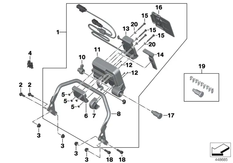 BMW Entkopplungshülse K18 K19 K49 K50 K51 K53 K54 K69 K80 K81 K82