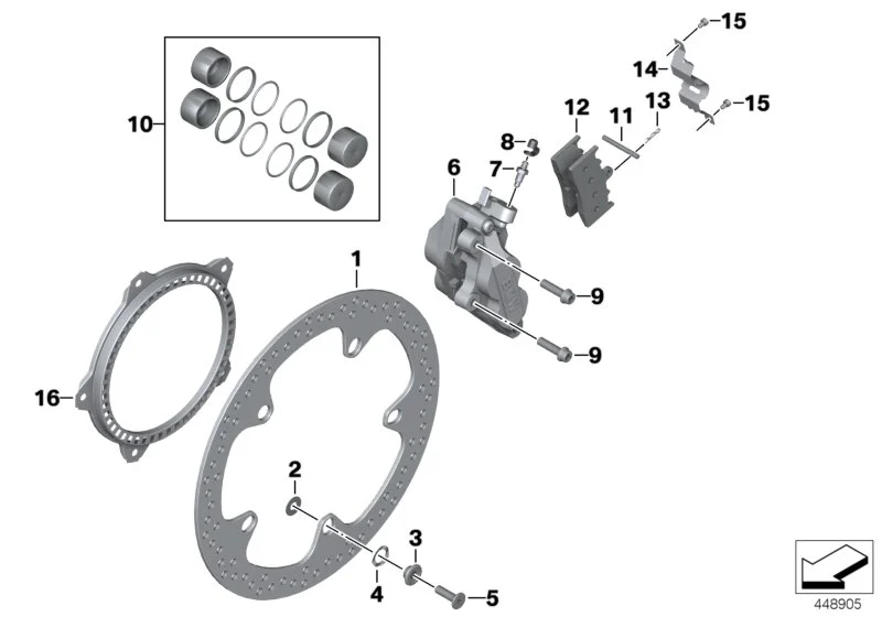 BMW Anlaufscheibe K41 R22 R28 34117670217