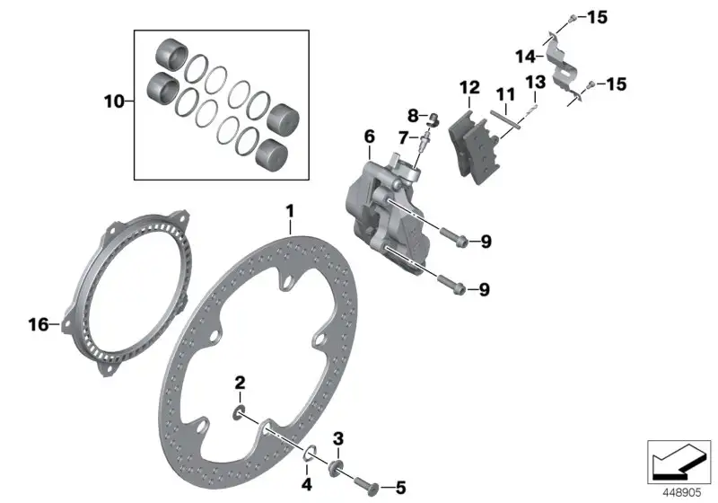 BMW Anlaufscheibe K41 R22 R28 34117670217 - Bildposition 02