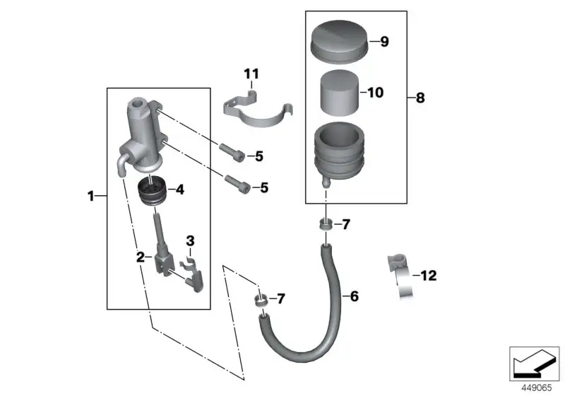 BMW Hauptbremszylinder K40 K43 K44 34317696054 - K44, K43, K40 /