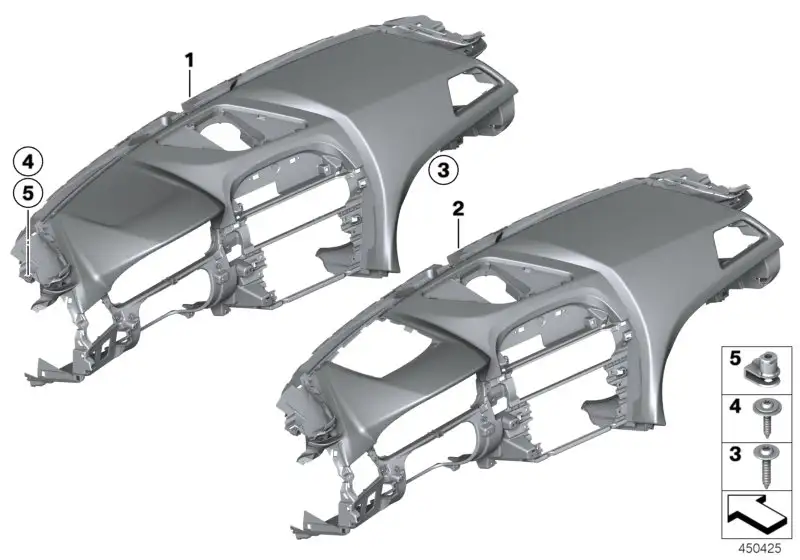 BMW Verkleidung Instrumententafel Leder F06 F12 F13 51459240776
