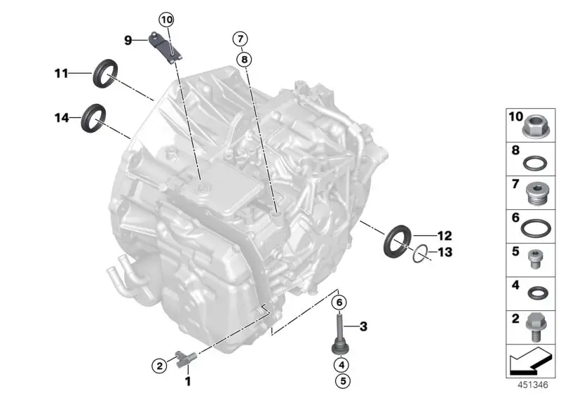 BMW Wellendichtring I12 I15 F54 F55 F56 R52 R53 R55 R56 R57 R58 R