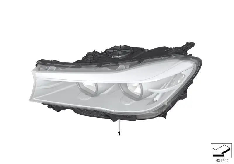 BMW Scheinwerfer LED AHL links 63117408711