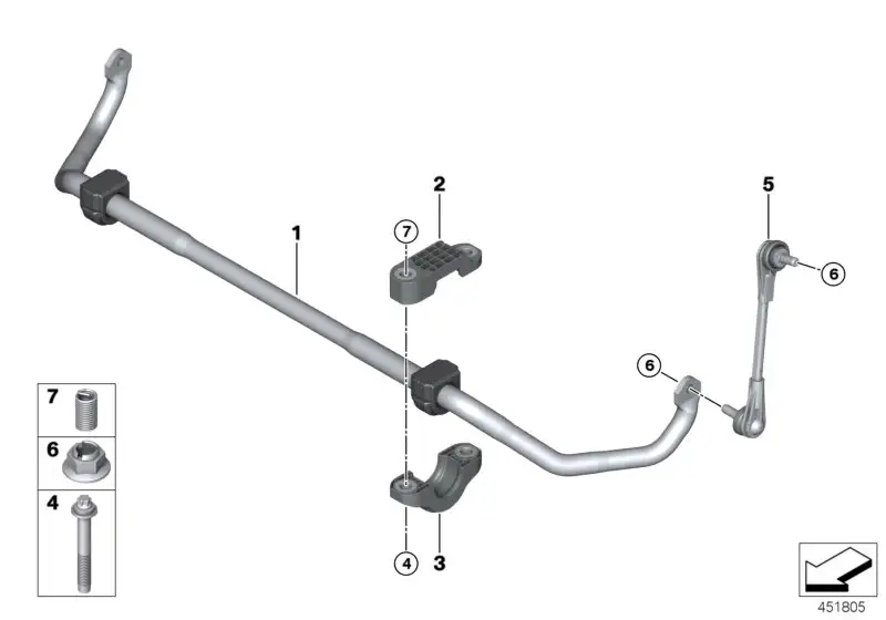 BMW Pendelstütze G11 G12 G14 G15 G16 G30 G31 G32 31306861483