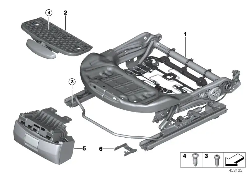 BMW Ablagefach links F39 F45 F46 F48 F60 52107393683