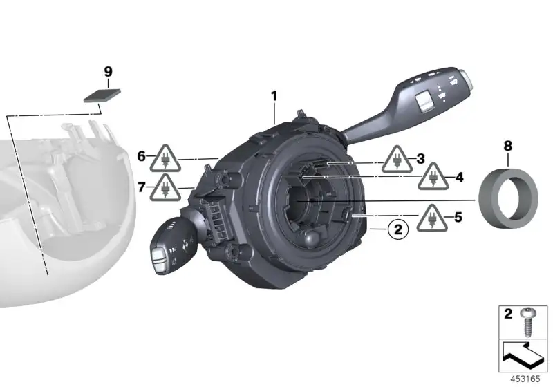 BMW Schaltzentrum Lenksäule F20 F21 F31 61319351150
