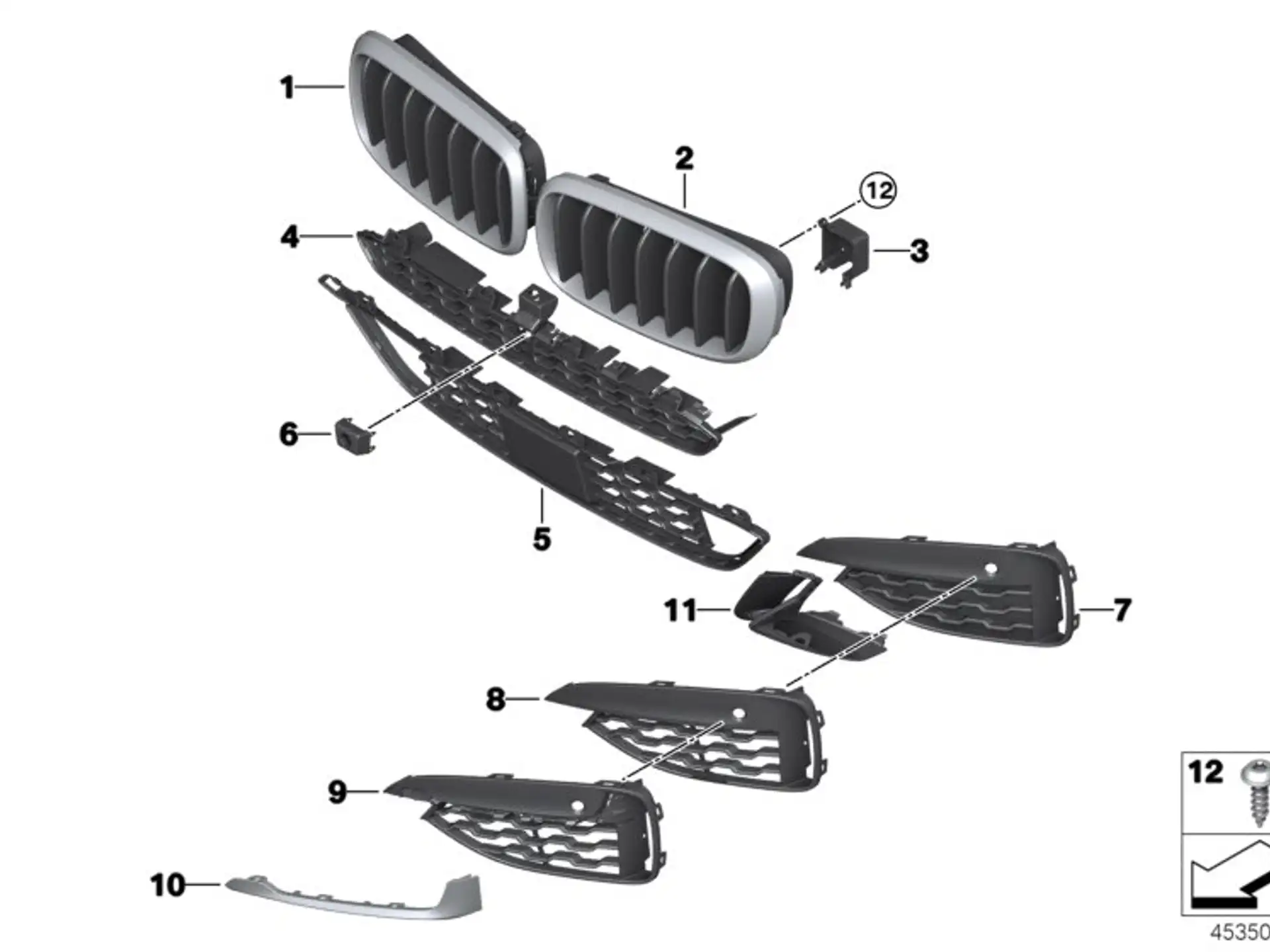 BMW Luftkanal links F16 51118058557