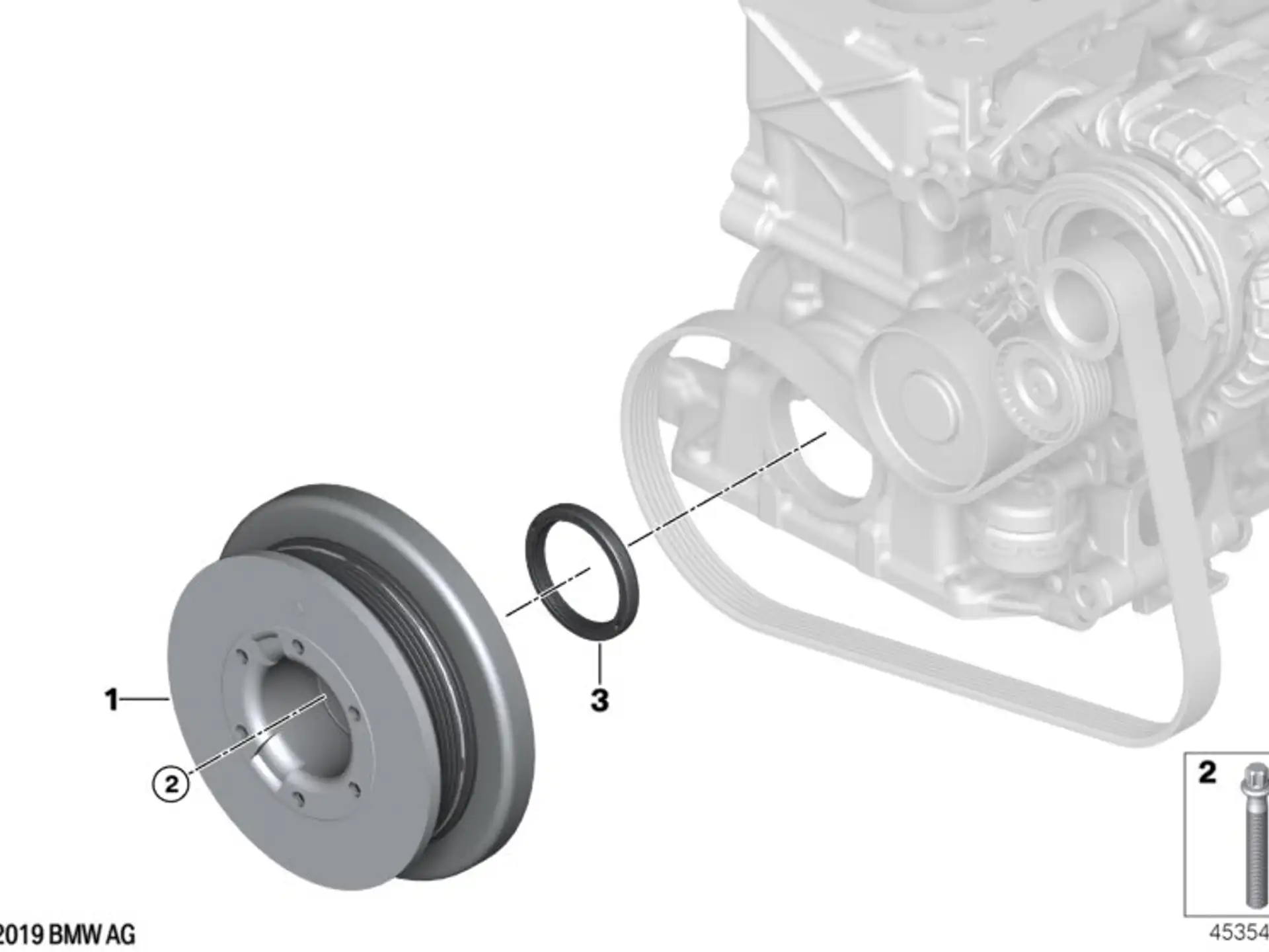 BMW Schwingungsdämpfer F20 F21 F22 F23 F30 F31 F32 F33 F34 F36 G01 G02 G05 G06 G07 G11 G12 G14 G15 G16 G20 G21 M40i G30 G31 G32 11238650741