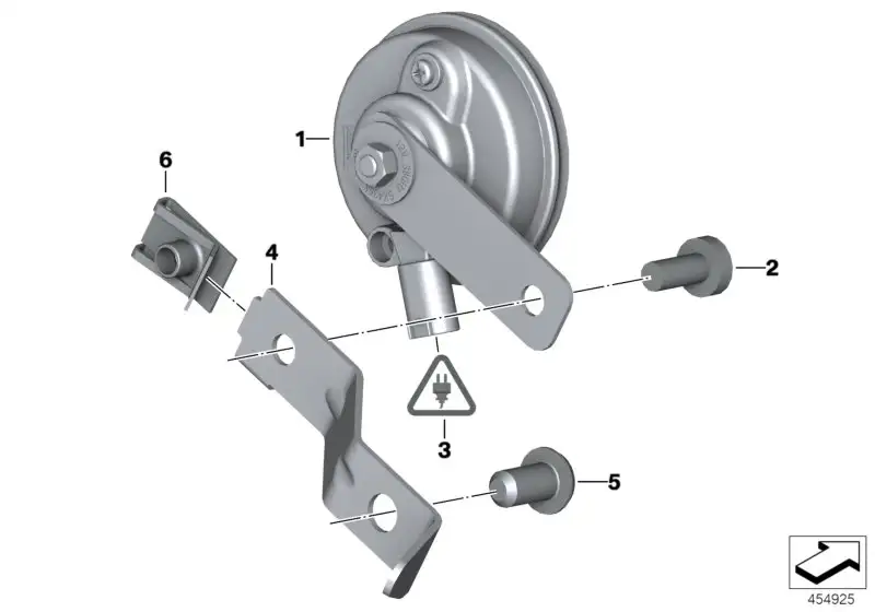 BMW Haltewinkel Signalhorn K73 61337717008