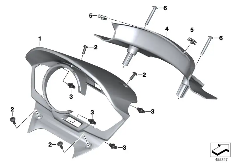 BMW Instrumententräger K18 46638556354