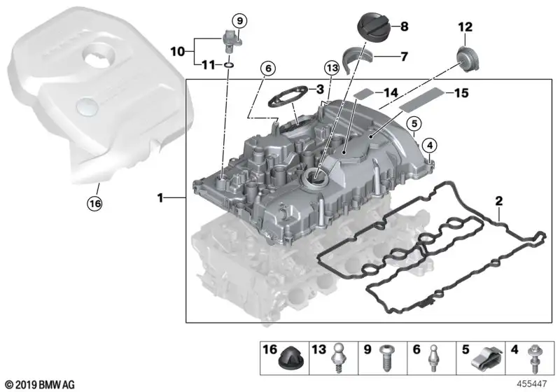 BMW Zylinderkopfhaube F20 F21 F22 F23 F30 F31 F32 F33 F34 F36 F39