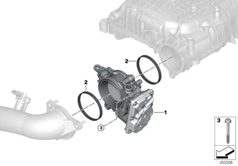 BMW Drosselklappe F20 F21 F22 F23 F30 F31 F32 F33 F34 F36 G01 G02