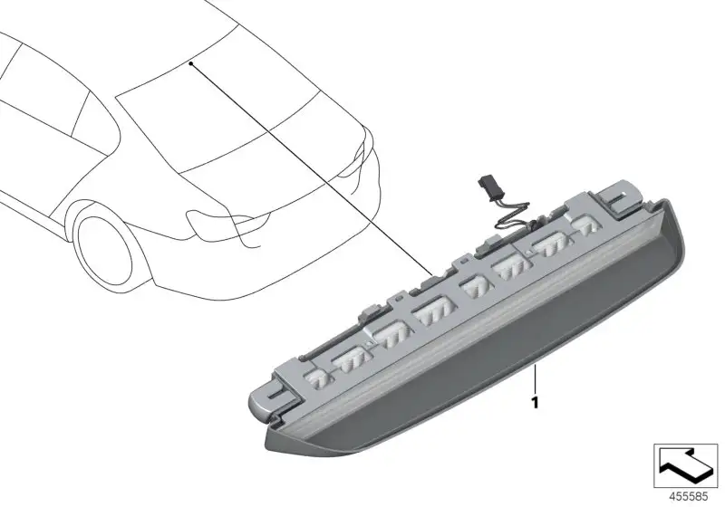 BMW Dritte Bremsleuchte G11 G12 63257342973