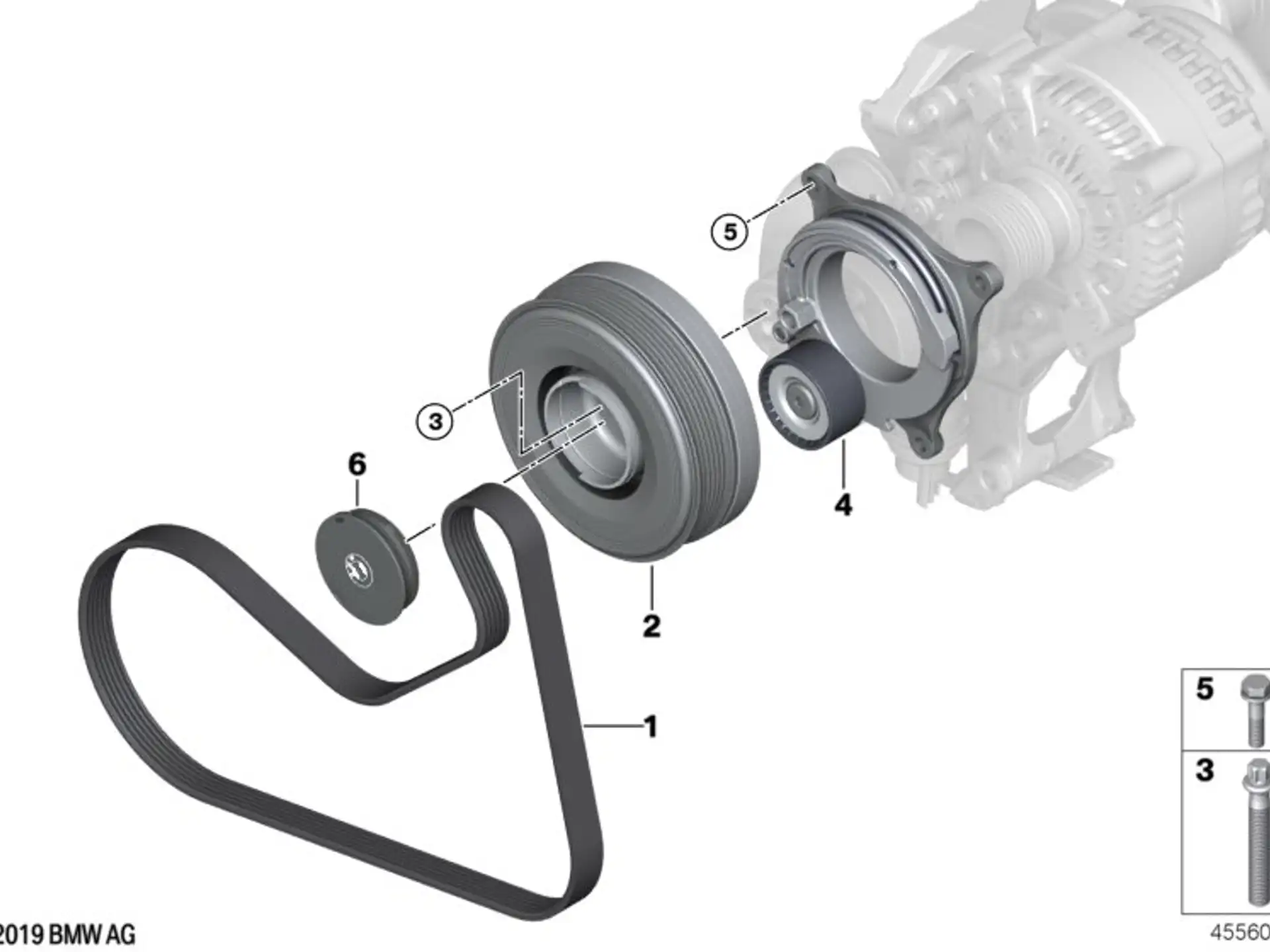 BMW Keilrippenriemen F20 F21 F22 F23 F30 F31 F32 F33 F34 F36 11288646475