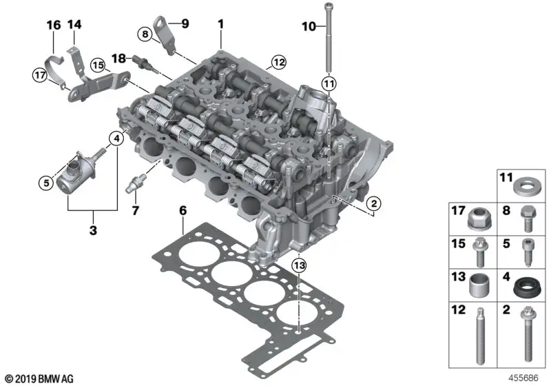 BMW ASA-Stiftschraube F20 F21 F22 F23 F30 F31 F32 F33 F34 F36 F39