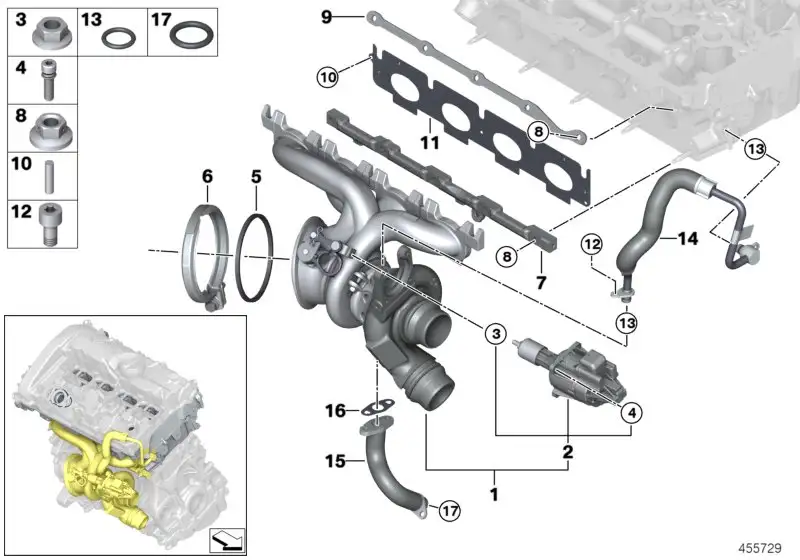 BMW Satz Wastegate-Ventil-Steller F20 F21 F22 F23 F30 F31 F32 F33