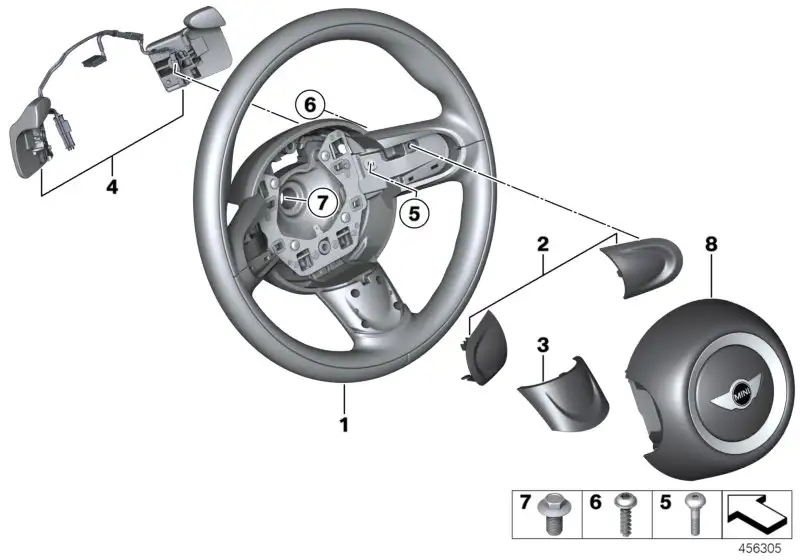 BMW Airbageinheit Sportlenkrad Fahrerseite 32309806258 - Bildposi