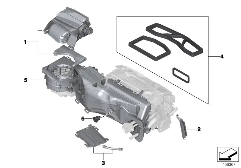 BMW Gebläsegehäuse F90 F91 F92 F93 G11 G12 G14 G15 G16 G30 G31 G3