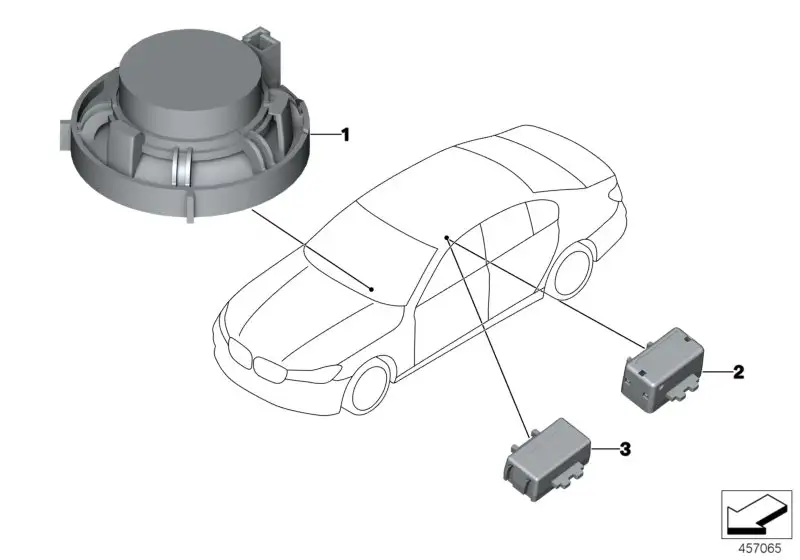 BMW Mikrofon F06 F15 F16 F85 F86 F90 G05 G11 G12 G30 G31 G32 8410