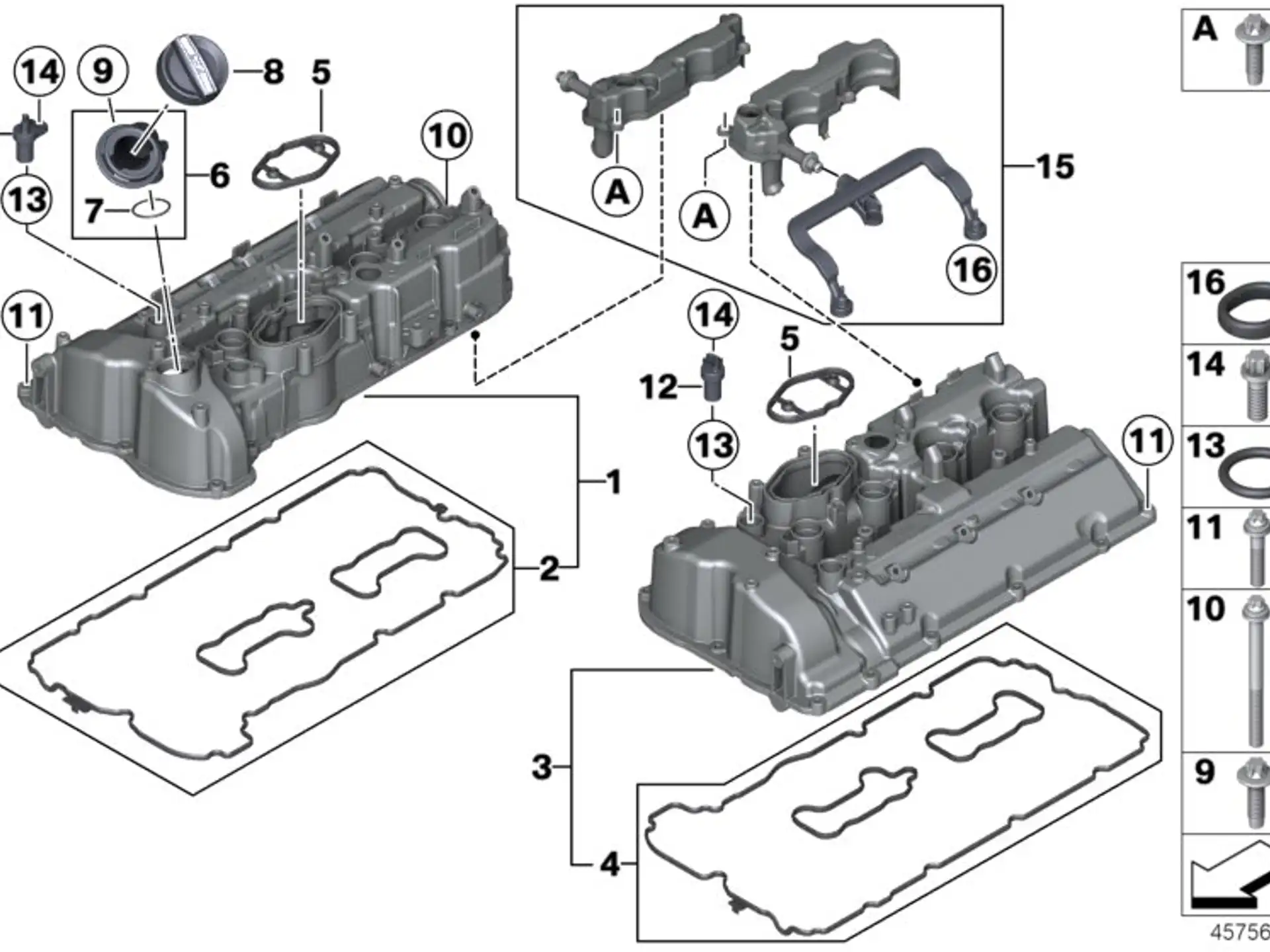 BMW O-Ring E70 E71 E72 F01 F02 F04 F06 F07 F10 F11 F12 F13 F15 F16 F85 F86 07119906276