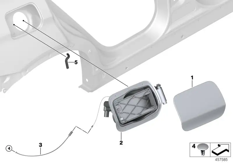 BMW Abdecktopf F26 51177370263