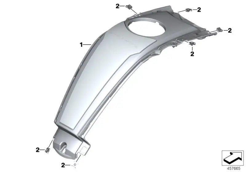 BMW Tankabdeckung Mitte K48 46638561311