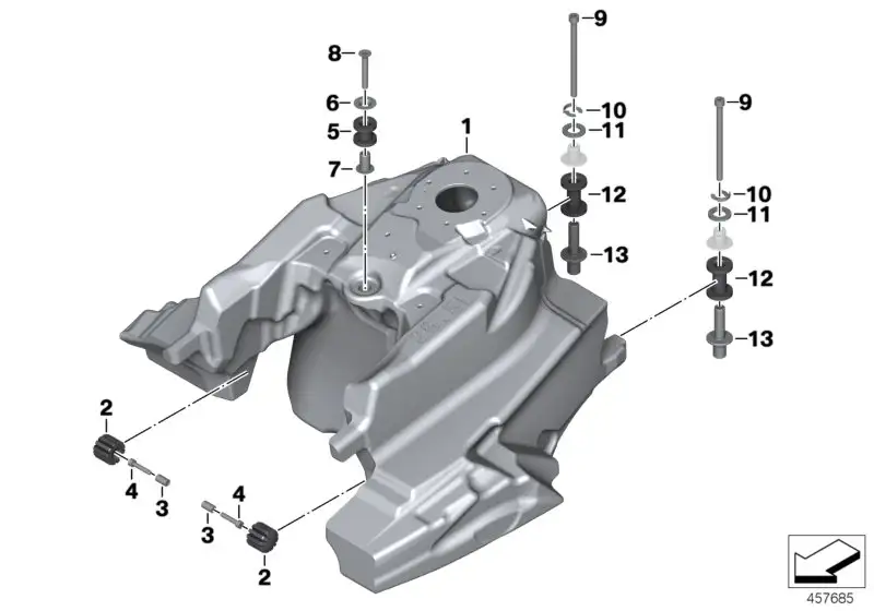 BMW Kraftstoffbehälter K48 16118546397