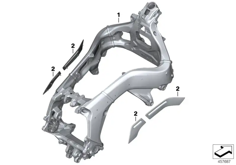 BMW Wärmeschutzpad links K48 46518520775