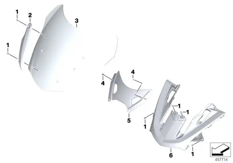 BMW Windschild GT K48 46637709513