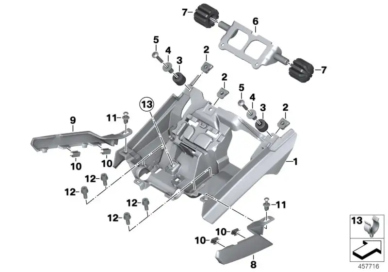 BMW Sitzbankbock K48 52537710449