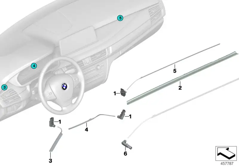 BMW Lichtleiter lang F15 F16 F85 F86 63319289938