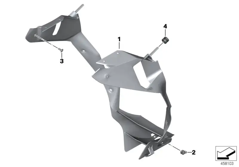 BMW Luftführung Kühler K42 K46 46638522264