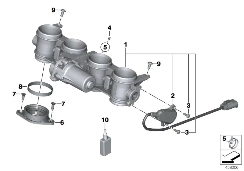 BMW Linsenschraube 23417707831 - Bildposition --