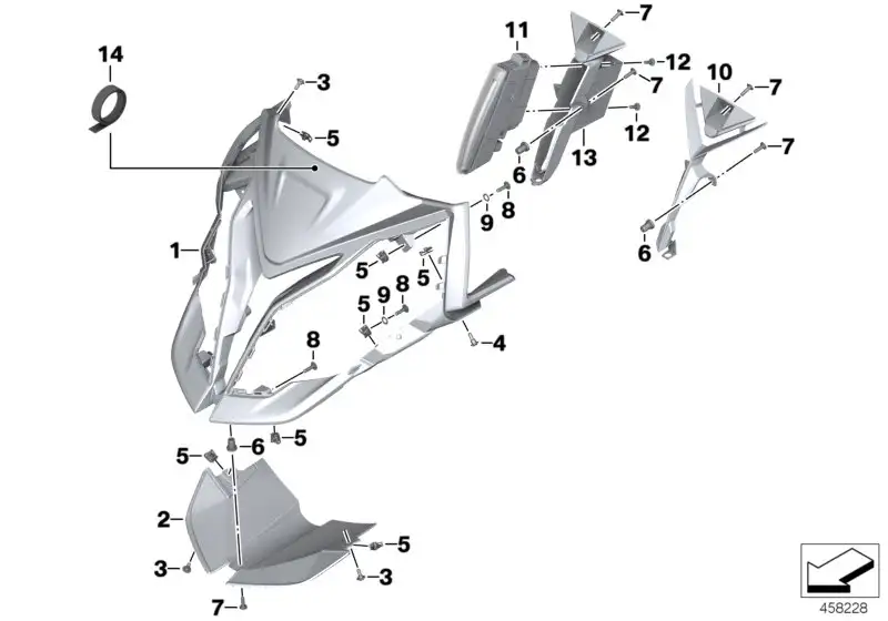 BMW Rahmen Tagfahrlicht K49 63128552995