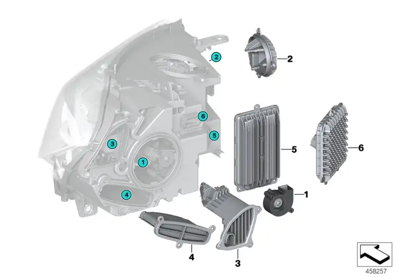 BMW LED Modul Abbiegelicht links F15 F16 F85 F86 63117381449