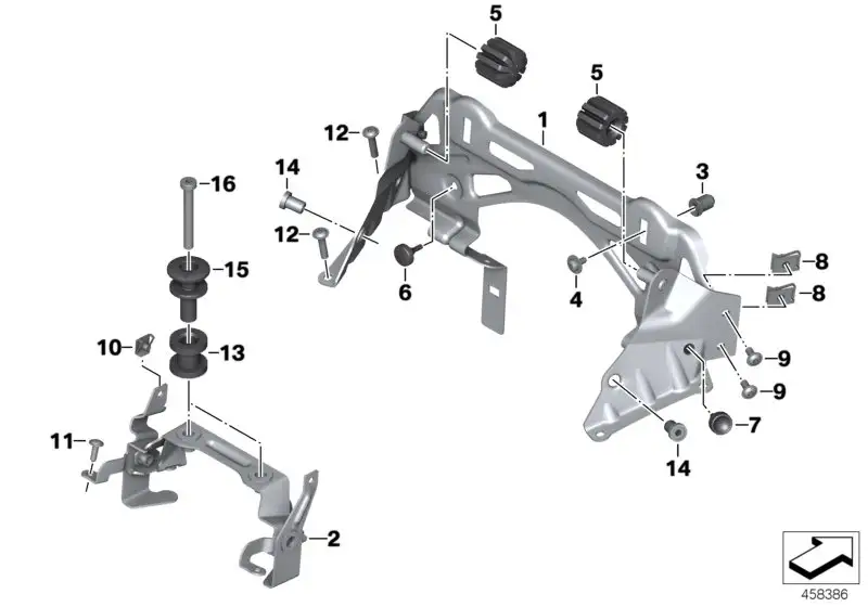 BMW Tankhalter vorne K43 16117686593