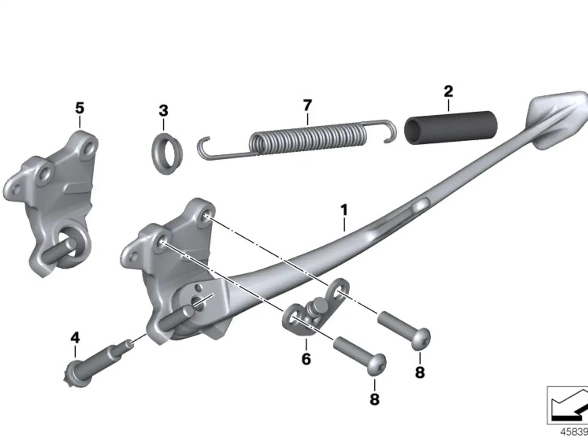 BMW Zugfeder K17 K18 K19 K40 K42 K43 K44 K46 K47 K49 K67 K69 K71 K73 46537690990