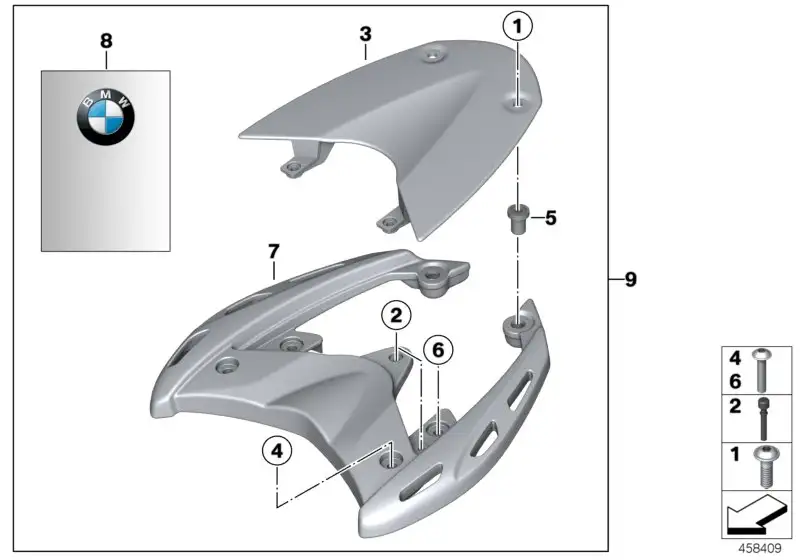 BMW Gepäckbrücke K40 K43 46547686624