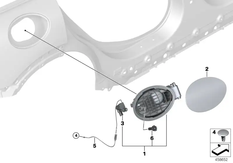 BMW Abdecktopf 51177358156 - Bildposition 01