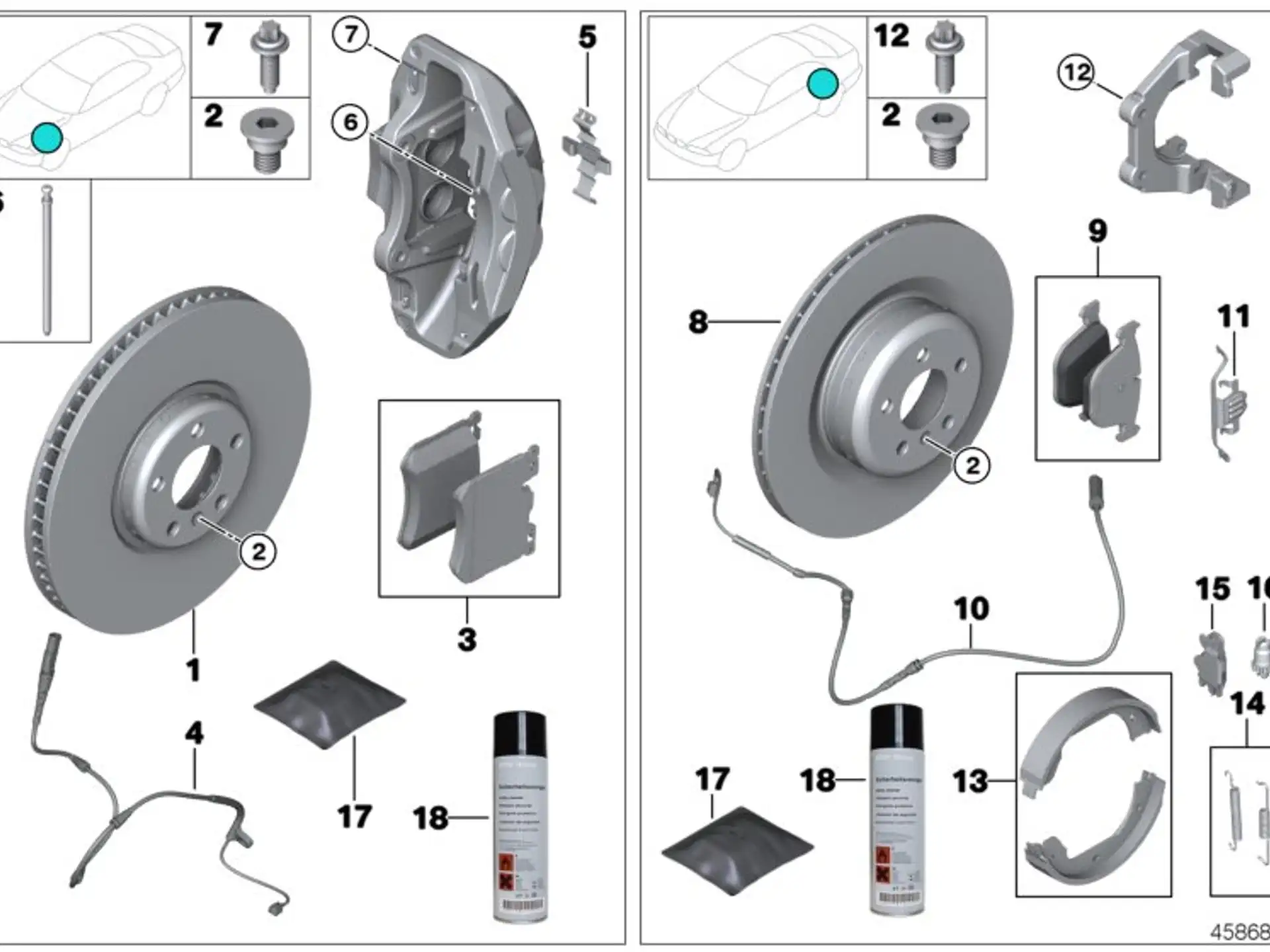 BMW Bremsscheibe belüftet links F85 F86 34212284903