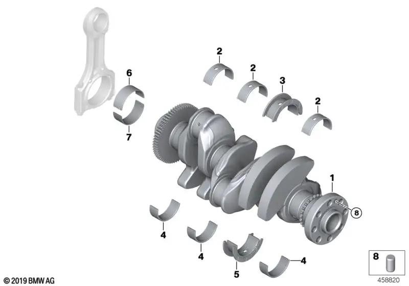 BMW Bundlagerschale unten 2 11219470157 - Bildposition 05